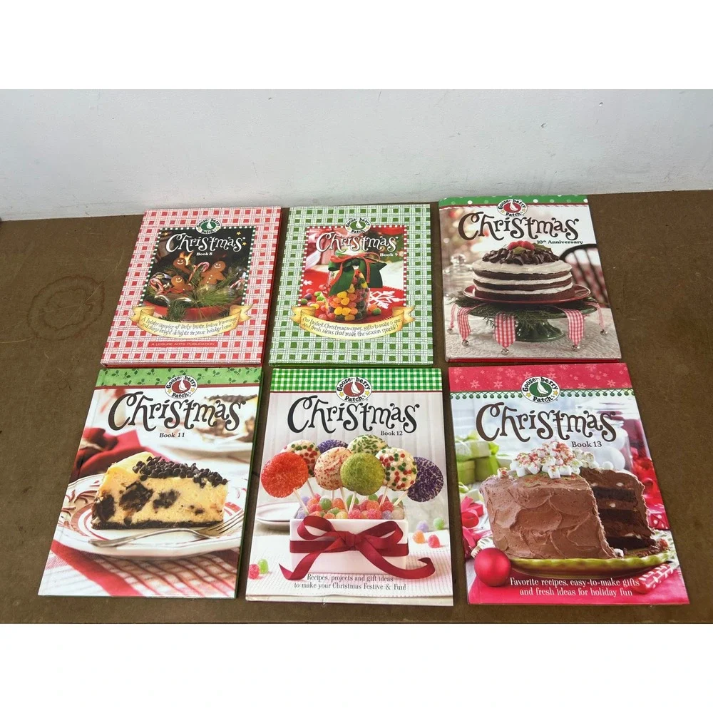 Gooseberry Patch Christmas Hardback Recipe Book Lot 11 Books 8-17 + Anniversary
